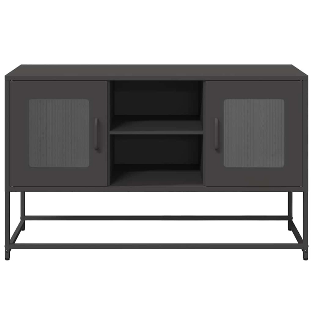 vidaXL Έπιπλο Τηλεόρασης Μαύρο 100,5x39x60,5 εκ. Ατσάλινο