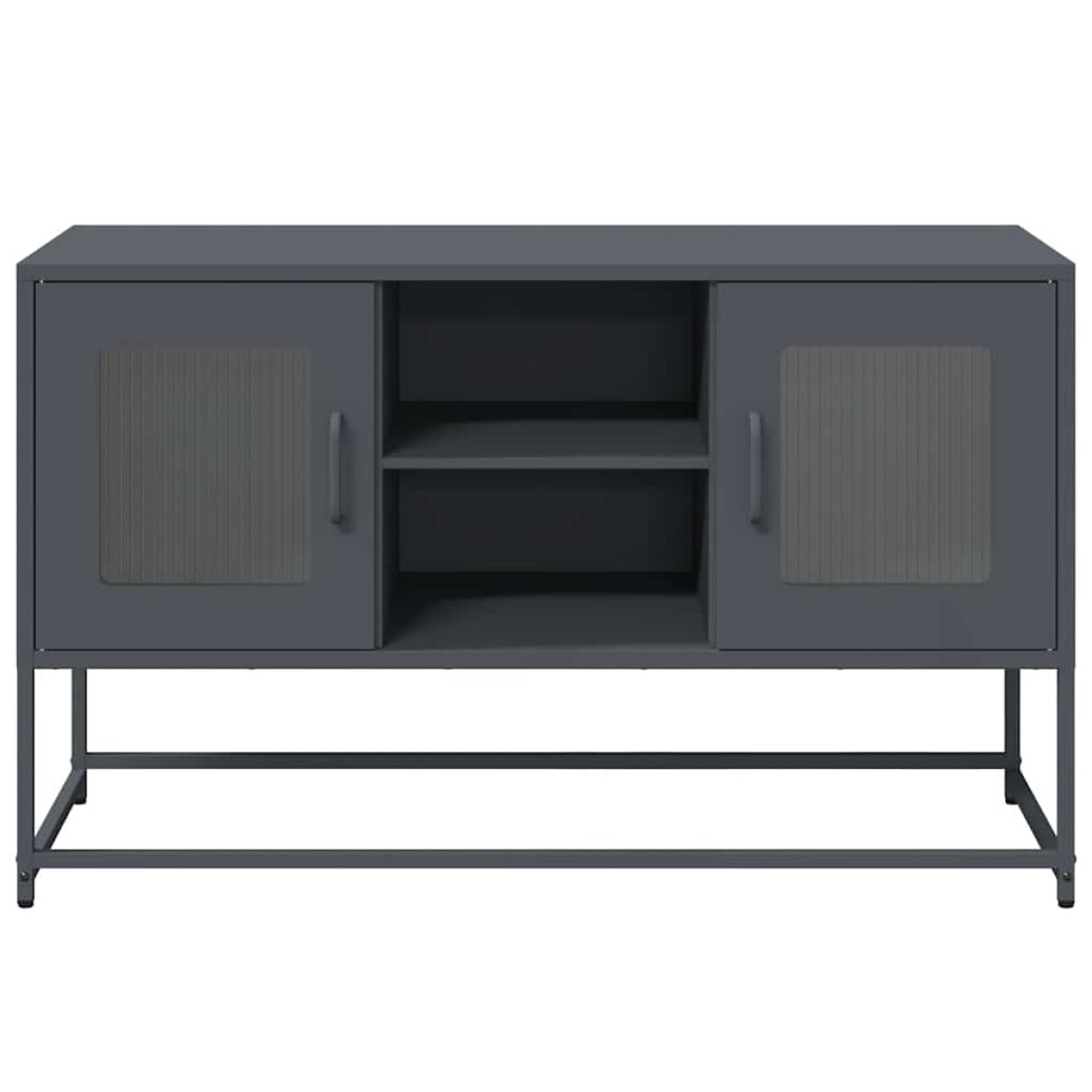 vidaXL Έπιπλο Τηλεόρασης Ανθρακί 100,5x39x60,5 εκ. από Ατσάλι