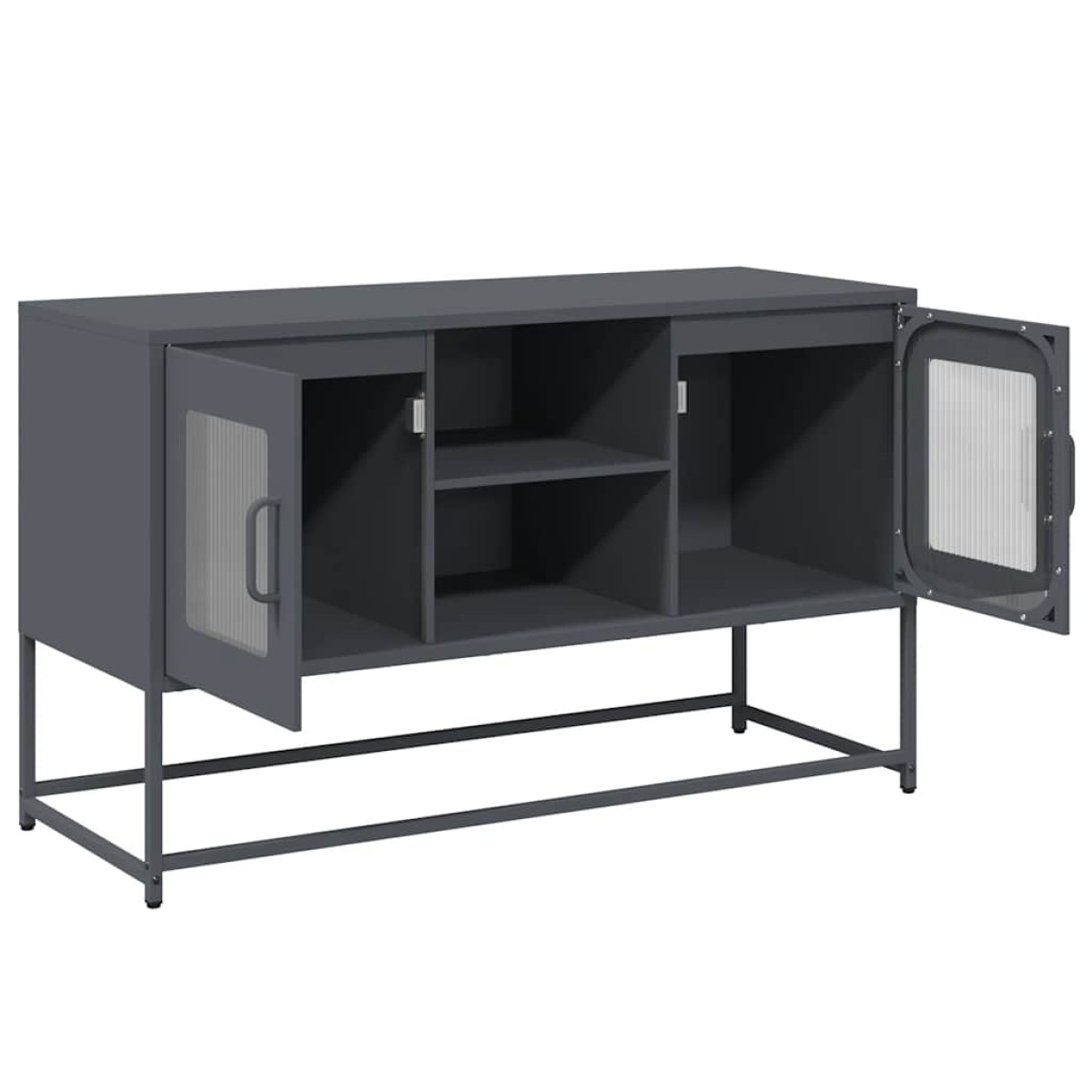 vidaXL Έπιπλο Τηλεόρασης Ανθρακί 100,5x39x60,5 εκ. από Ατσάλι