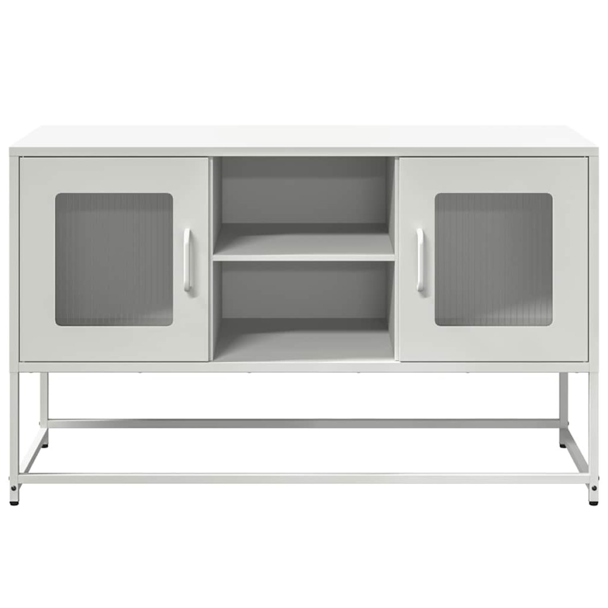 vidaXL Έπιπλο Τηλεόρασης Λευκό 100,5x39x60,5 εκ. από Ατσάλι
