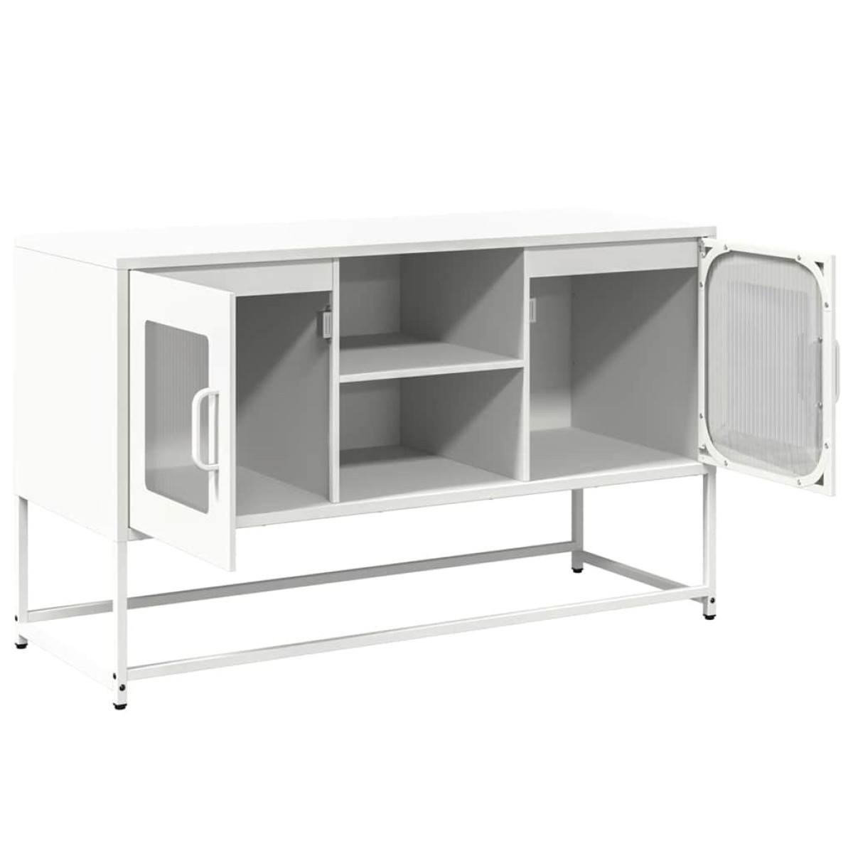 vidaXL Έπιπλο Τηλεόρασης Λευκό 100,5x39x60,5 εκ. από Ατσάλι