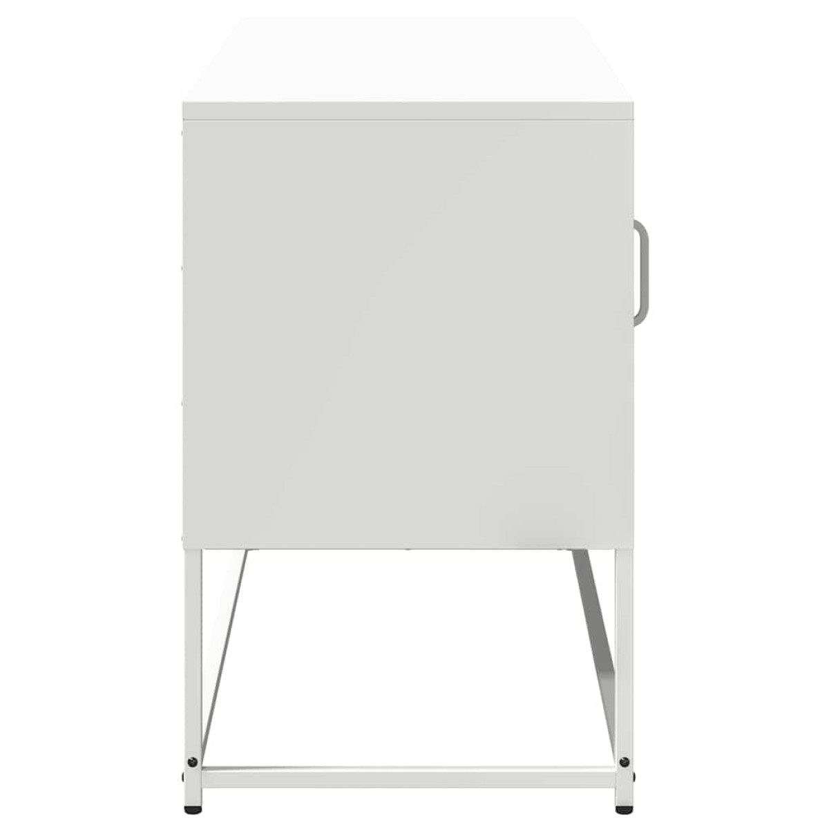 vidaXL Έπιπλο Τηλεόρασης Λευκό 100,5x39x60,5 εκ. από Ατσάλι