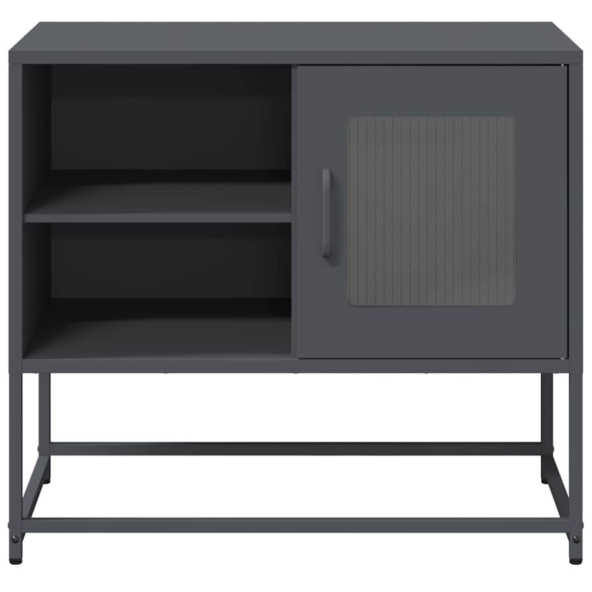 vidaXL Έπιπλο Τηλεόρασης Ανθρακί 68x39x60,5 εκ. από Χάλυβα