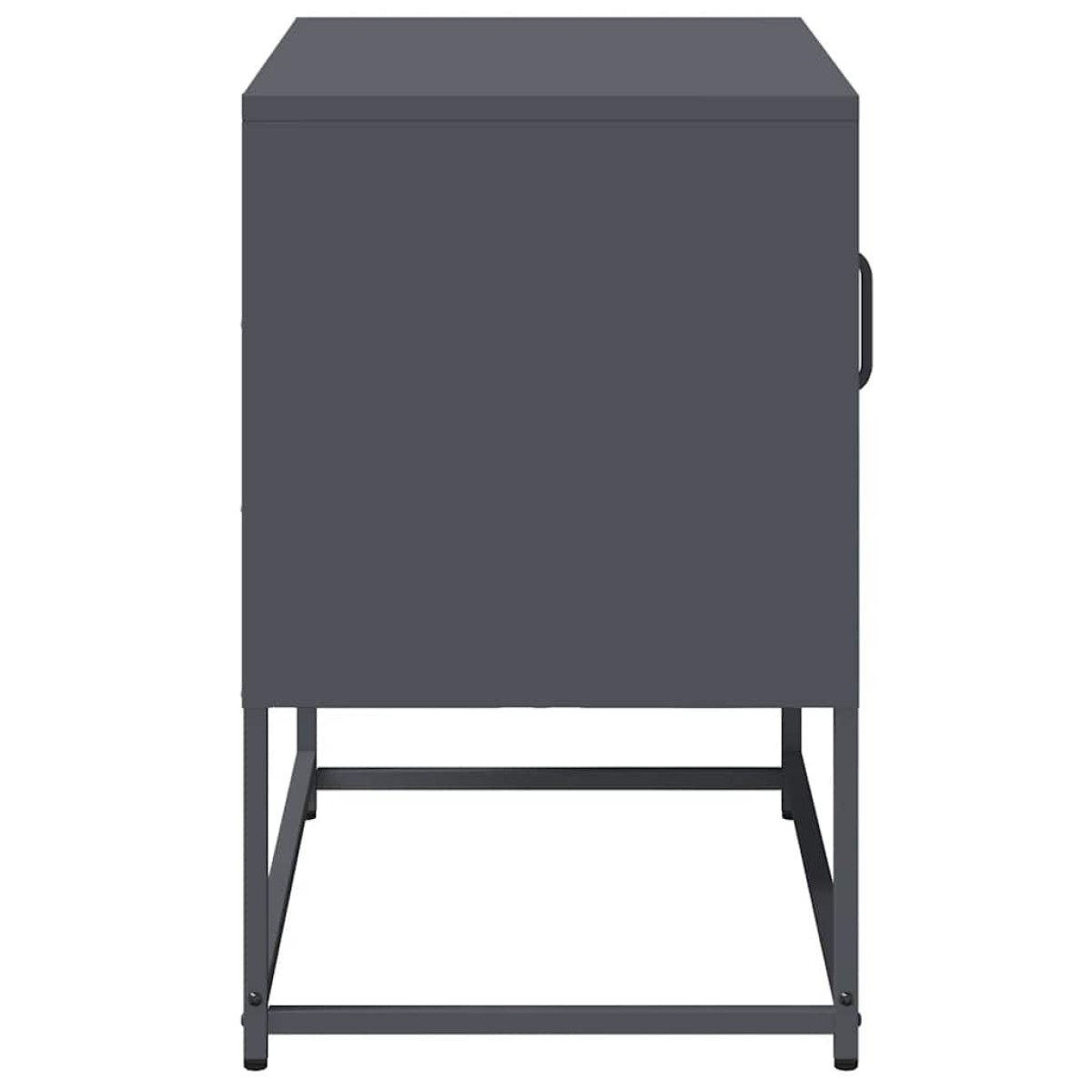 vidaXL Έπιπλο Τηλεόρασης Ανθρακί 68x39x60,5 εκ. από Χάλυβα