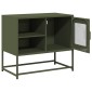 vidaXL Έπιπλο Τηλεόρασης Πράσινο Λαδί 68,5x39x60,5 εκ. από Ατσάλι