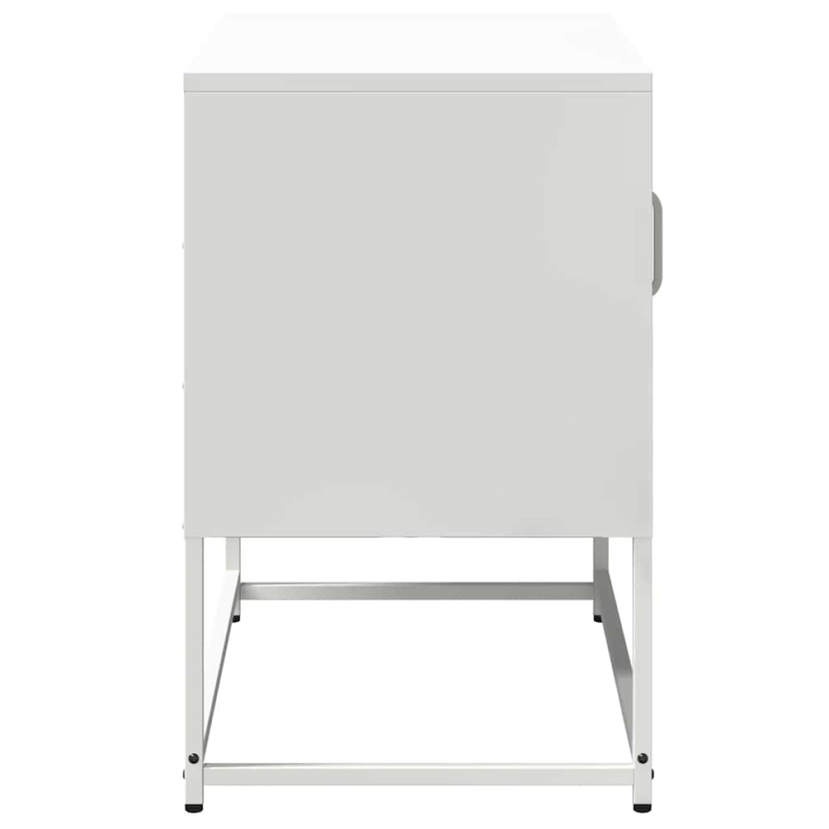 vidaXL Έπιπλο Τηλεόρασης Λευκό 68x39x60,5 εκ. από Χάλυβα