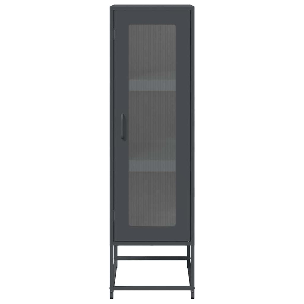 vidaXL Highboard Ανθρακί 36x39x123 cm Ατσάλι ψυχρής έλασης