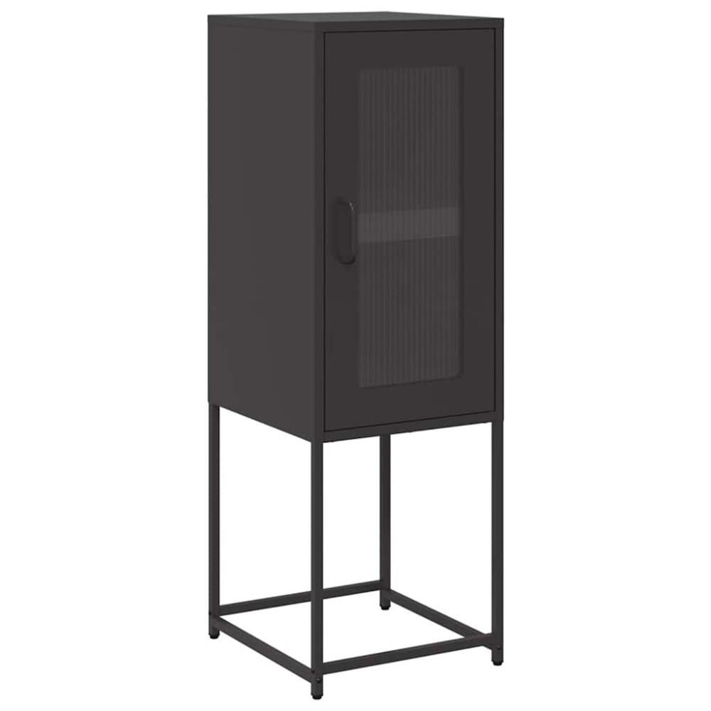 vidaXL Sideboard Μαύρο 36x39x107 cm από χάλυβα ψυχρής έλασης