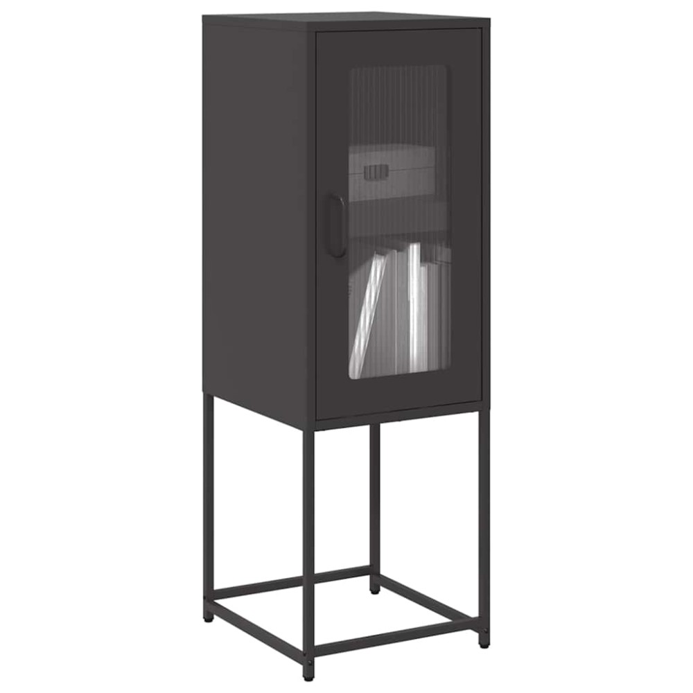 vidaXL Sideboard Μαύρο 36x39x107 cm από χάλυβα ψυχρής έλασης