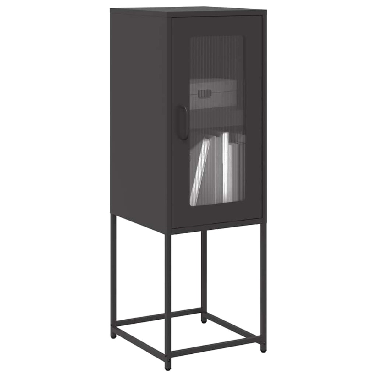 vidaXL Sideboard Μαύρο 36x39x107 cm από χάλυβα ψυχρής έλασης