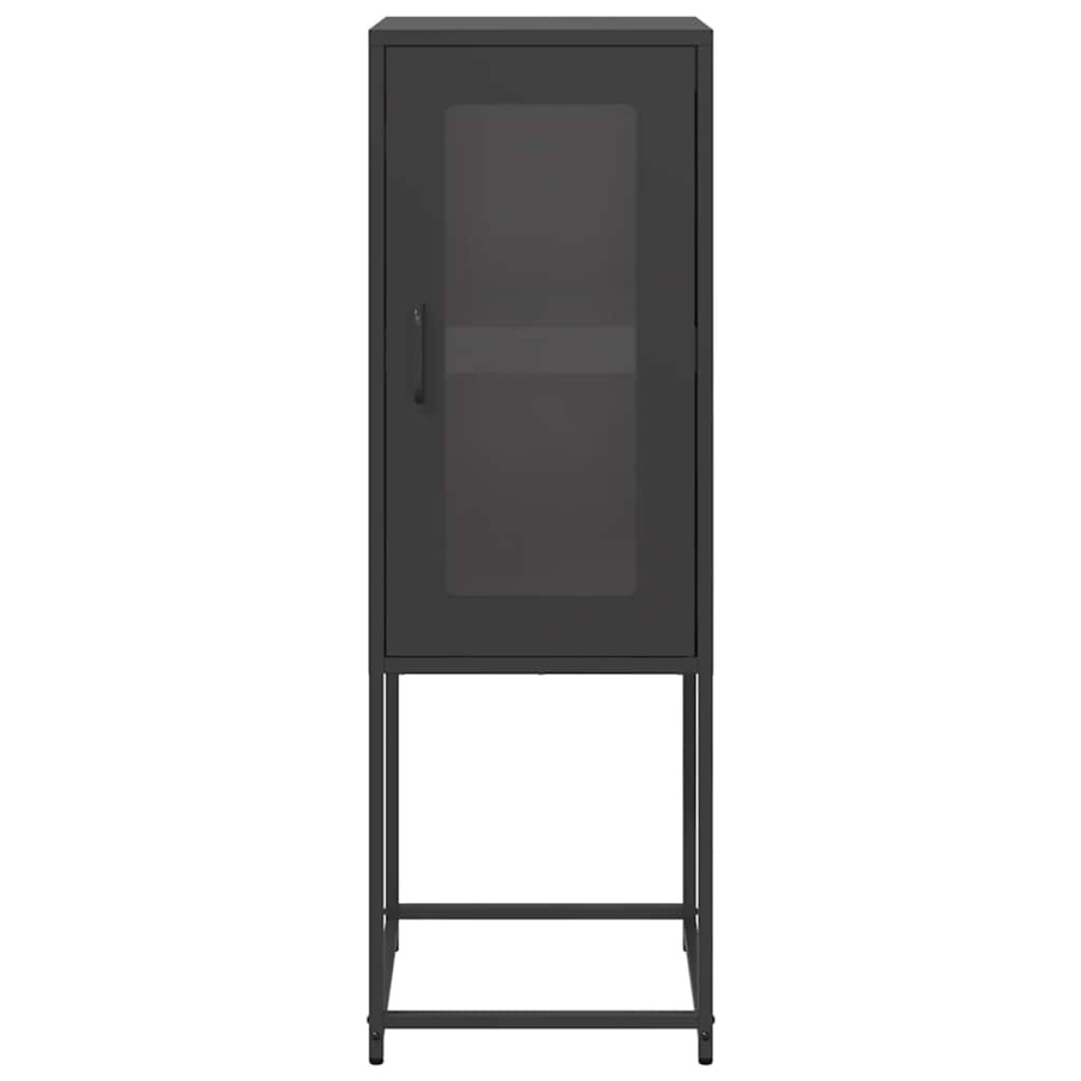 vidaXL Sideboard Μαύρο 36x39x107 cm από χάλυβα ψυχρής έλασης