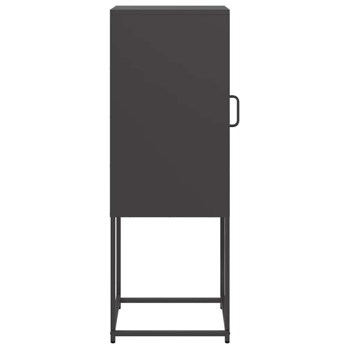 vidaXL Sideboard Μαύρο 36x39x107 cm από χάλυβα ψυχρής έλασης
