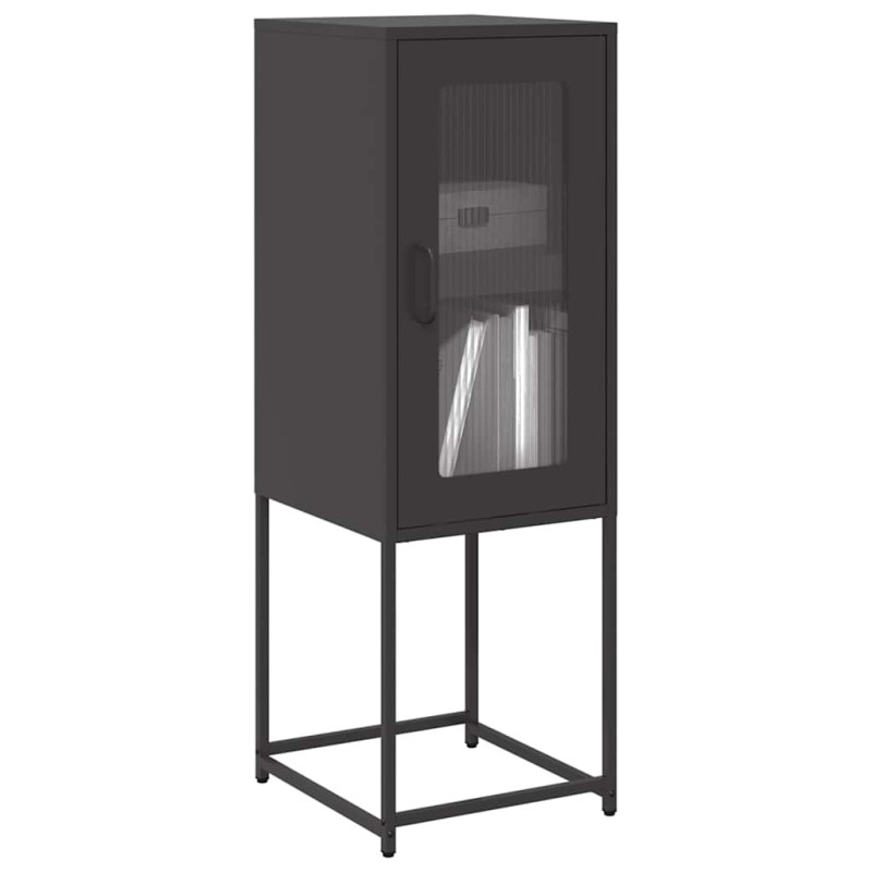 vidaXL Sideboard Μαύρο 36x39x107 cm από χάλυβα ψυχρής έλασης