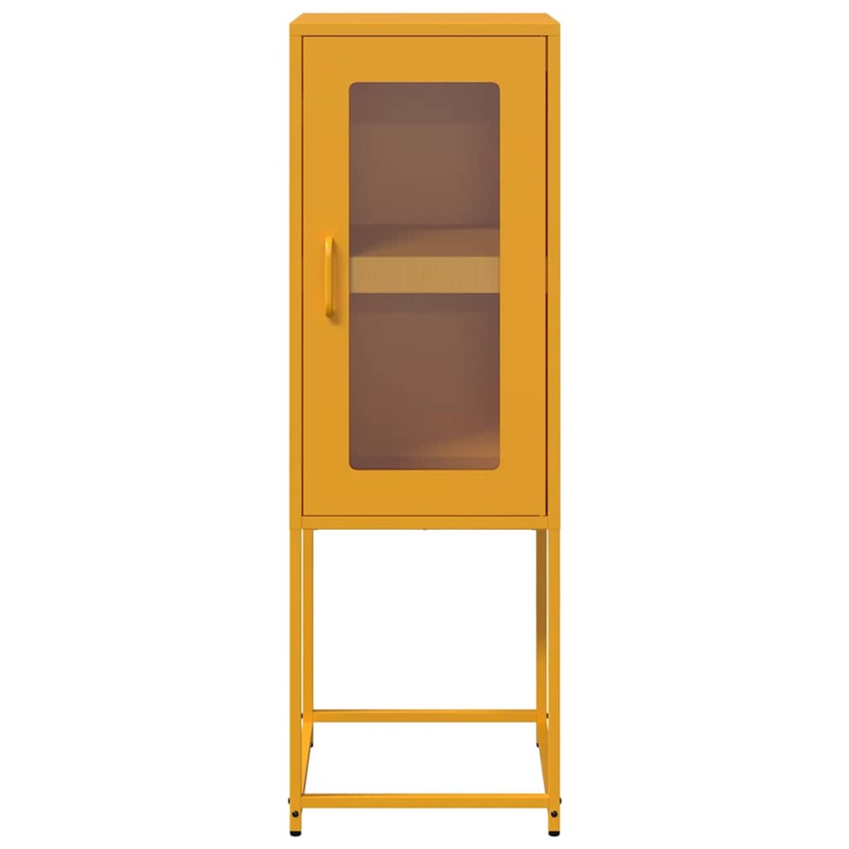 vidaXL Sideboard Μουστάρδα κίτρινη 36x39x107 cm χάλυβα ψυχρής έλασης