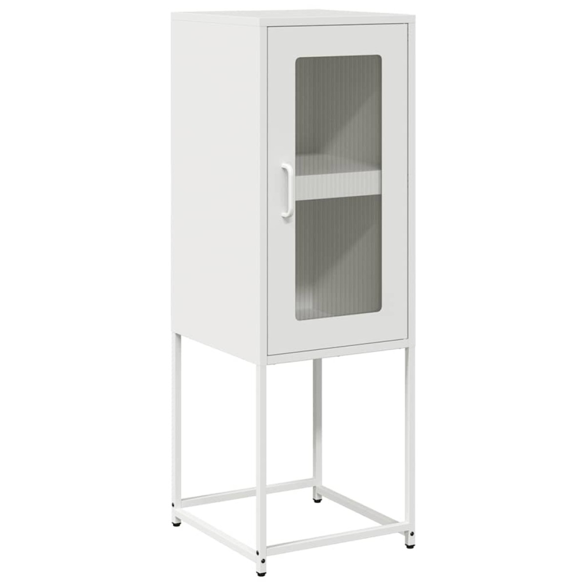 vidaXL Sideboard Λευκό 36x39x107 cm Ατσάλι ψυχρής έλασης