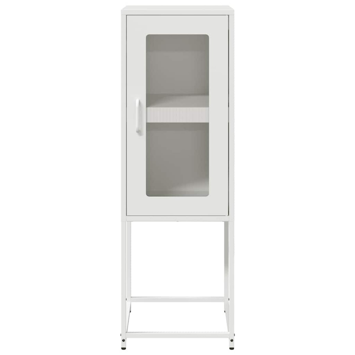 vidaXL Sideboard Λευκό 36x39x107 cm Ατσάλι ψυχρής έλασης