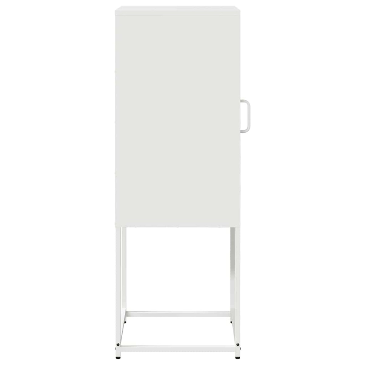 vidaXL Sideboard Λευκό 36x39x107 cm Ατσάλι ψυχρής έλασης