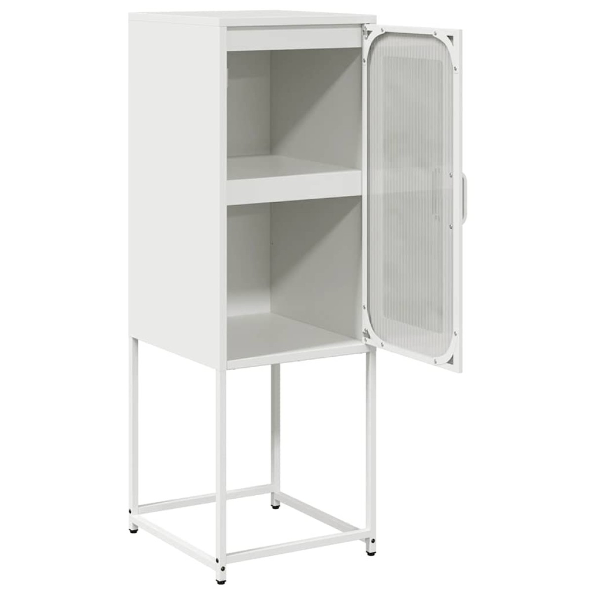 vidaXL Sideboard Λευκό 36x39x107 cm Ατσάλι ψυχρής έλασης