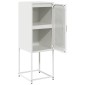 vidaXL Sideboard Λευκό 36x39x107 cm Ατσάλι ψυχρής έλασης