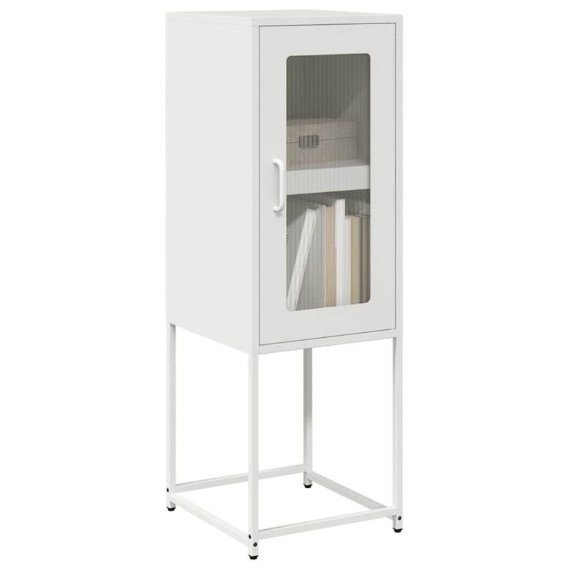 vidaXL Sideboard Λευκό 36x39x107 cm Ατσάλι ψυχρής έλασης