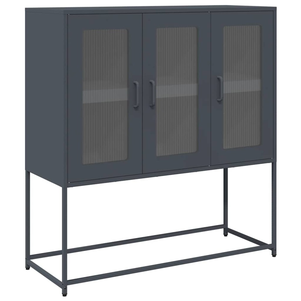 vidaXL Ντουλάπι Ανθρακί 100,5x39x107 εκ. από Χάλυβα Ψυχρής Έλασης