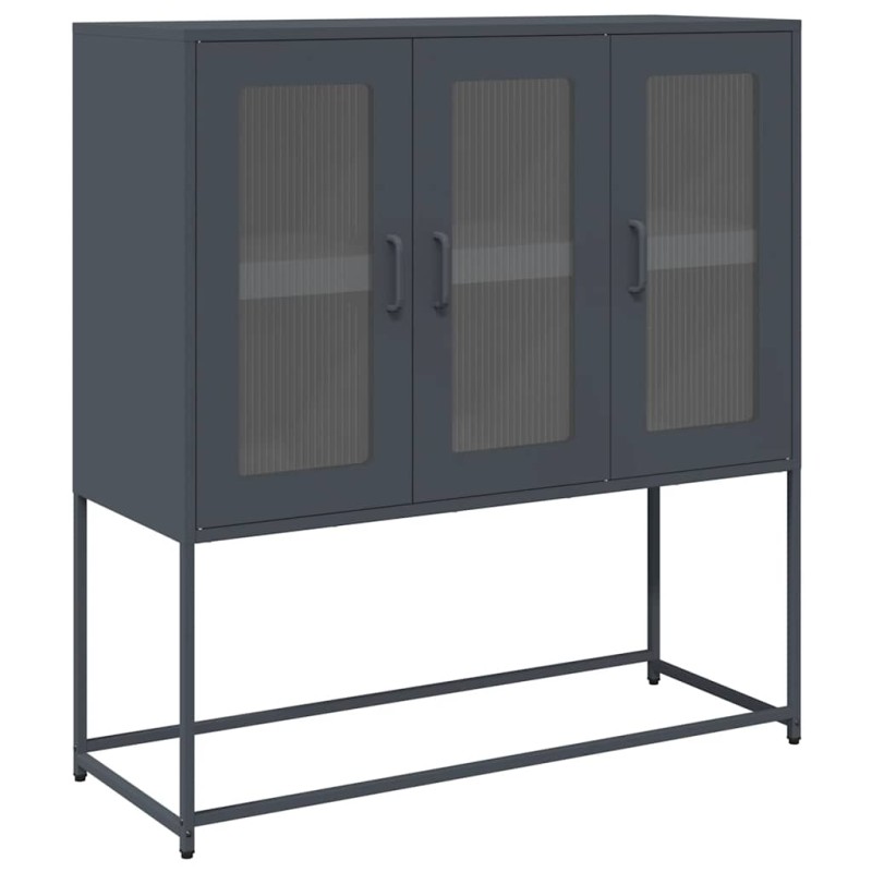 vidaXL Ντουλάπι Ανθρακί 100,5x39x107 εκ. από Χάλυβα Ψυχρής Έλασης
