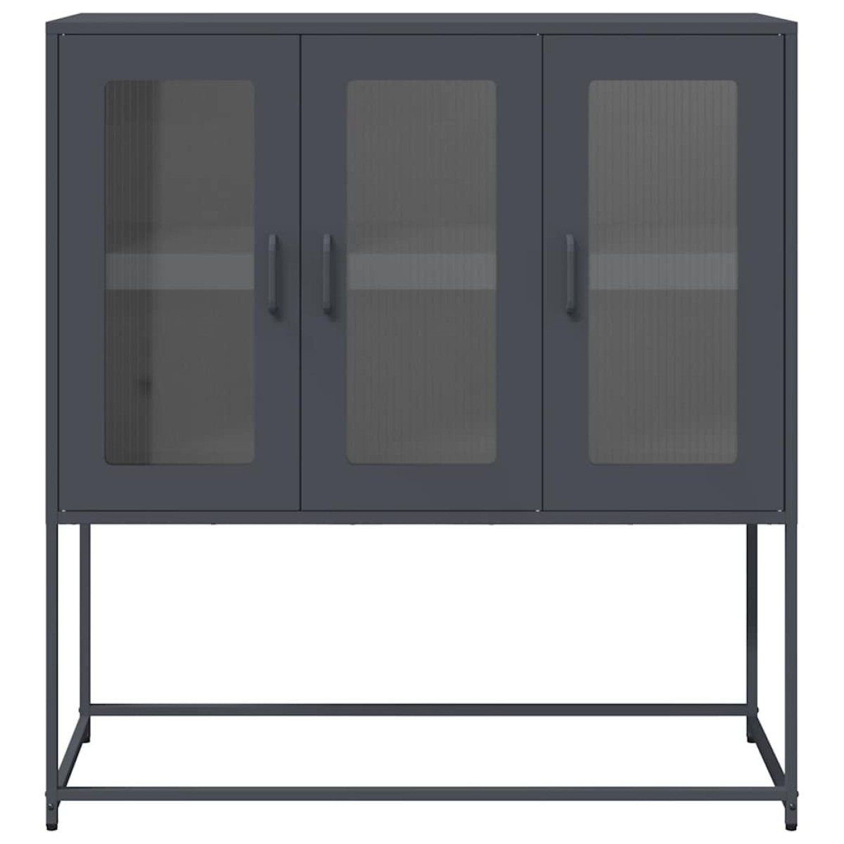 vidaXL Ντουλάπι Ανθρακί 100,5x39x107 εκ. από Χάλυβα Ψυχρής Έλασης