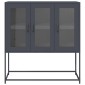 vidaXL Ντουλάπι Ανθρακί 100,5x39x107 εκ. από Χάλυβα Ψυχρής Έλασης
