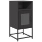 vidaXL Κομοδίνο Μαύρο 36x39x78 cm από χάλυβα ψυχρής έλασης