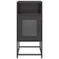 vidaXL Κομοδίνο Μαύρο 36x39x78 cm από χάλυβα ψυχρής έλασης