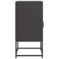 vidaXL Κομοδίνο Μαύρο 36x39x78 cm από χάλυβα ψυχρής έλασης