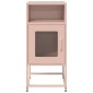 vidaXL Κομοδίνο ροζ 36x39x78 cm από χάλυβα ψυχρής έλασης