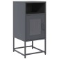 vidaXL Κομοδίνο ανθρακί 36x39x78 cm από χάλυβα ψυχρής έλασης