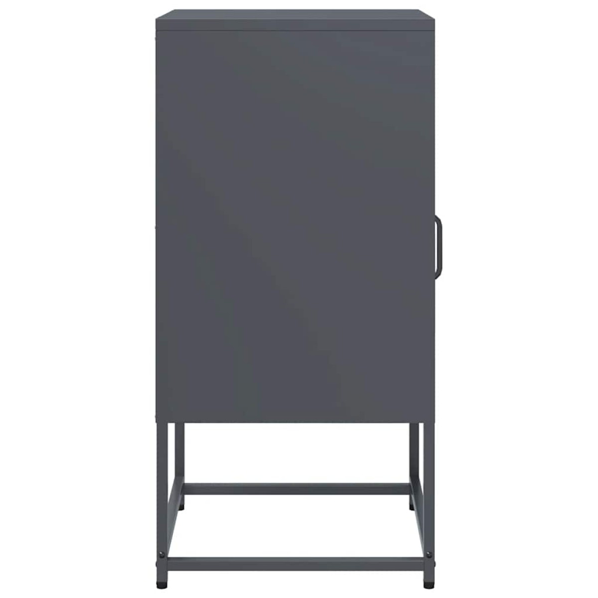 vidaXL Κομοδίνο ανθρακί 36x39x78 cm από χάλυβα ψυχρής έλασης