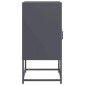 vidaXL Κομοδίνο ανθρακί 36x39x78 cm από χάλυβα ψυχρής έλασης