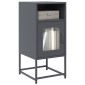 vidaXL Κομοδίνο ανθρακί 36x39x78 cm από χάλυβα ψυχρής έλασης