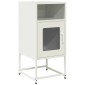 vidaXL Κομοδίνο λευκό 36x39x78 cm από χάλυβα ψυχρής έλασης