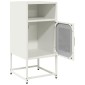 vidaXL Κομοδίνο λευκό 36x39x78 cm από χάλυβα ψυχρής έλασης