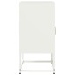 vidaXL Κομοδίνο λευκό 36x39x78 cm από χάλυβα ψυχρής έλασης