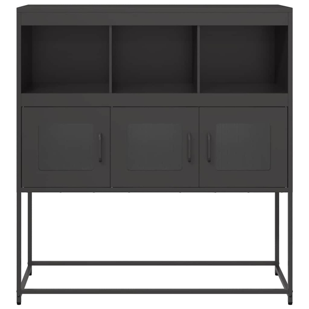 vidaXL Ντουλάπι Μαύρο 100,5x39x107 εκ. από Χάλυβα Ψυχρής Έλασης