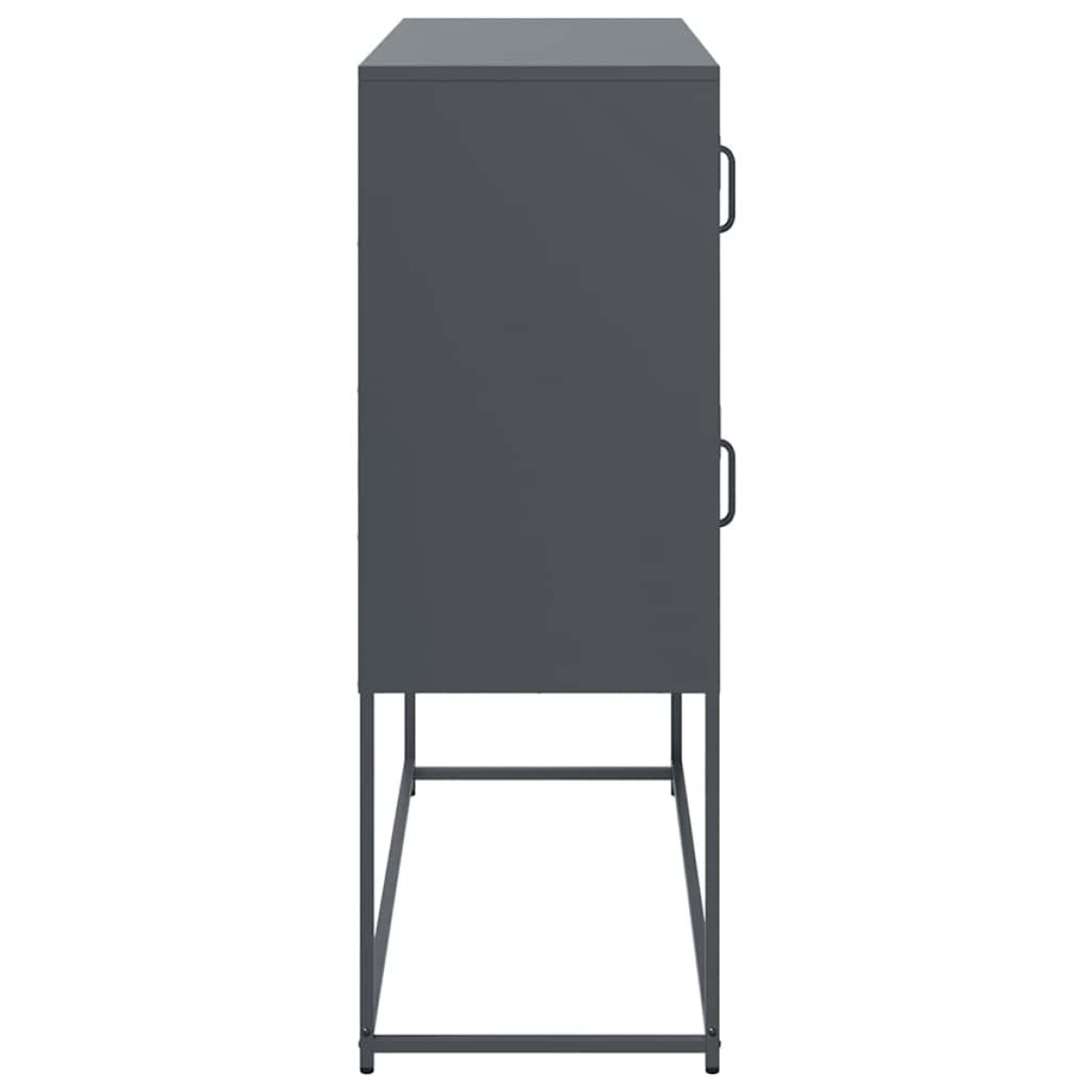 vidaXL Ντουλάπι Ανθρακί 100,5x39x107 εκ. από Χάλυβα Ψυχρής Έλασης