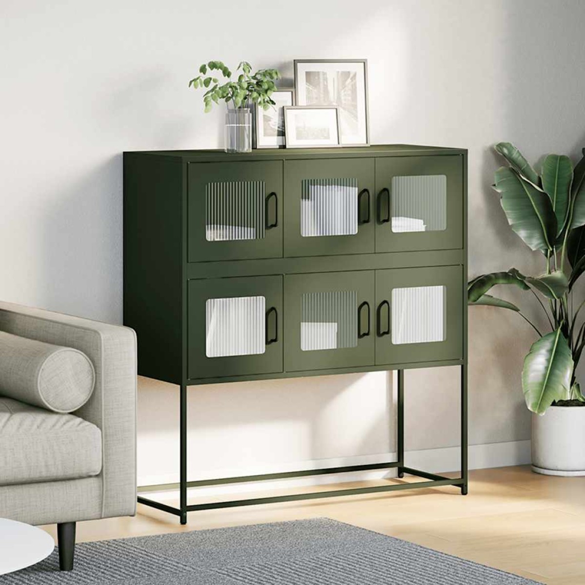 vidaXL Ντουλάπι Λαδί 100,5x39x107 εκ. από Χάλυβα Ψυχρής Έλασης