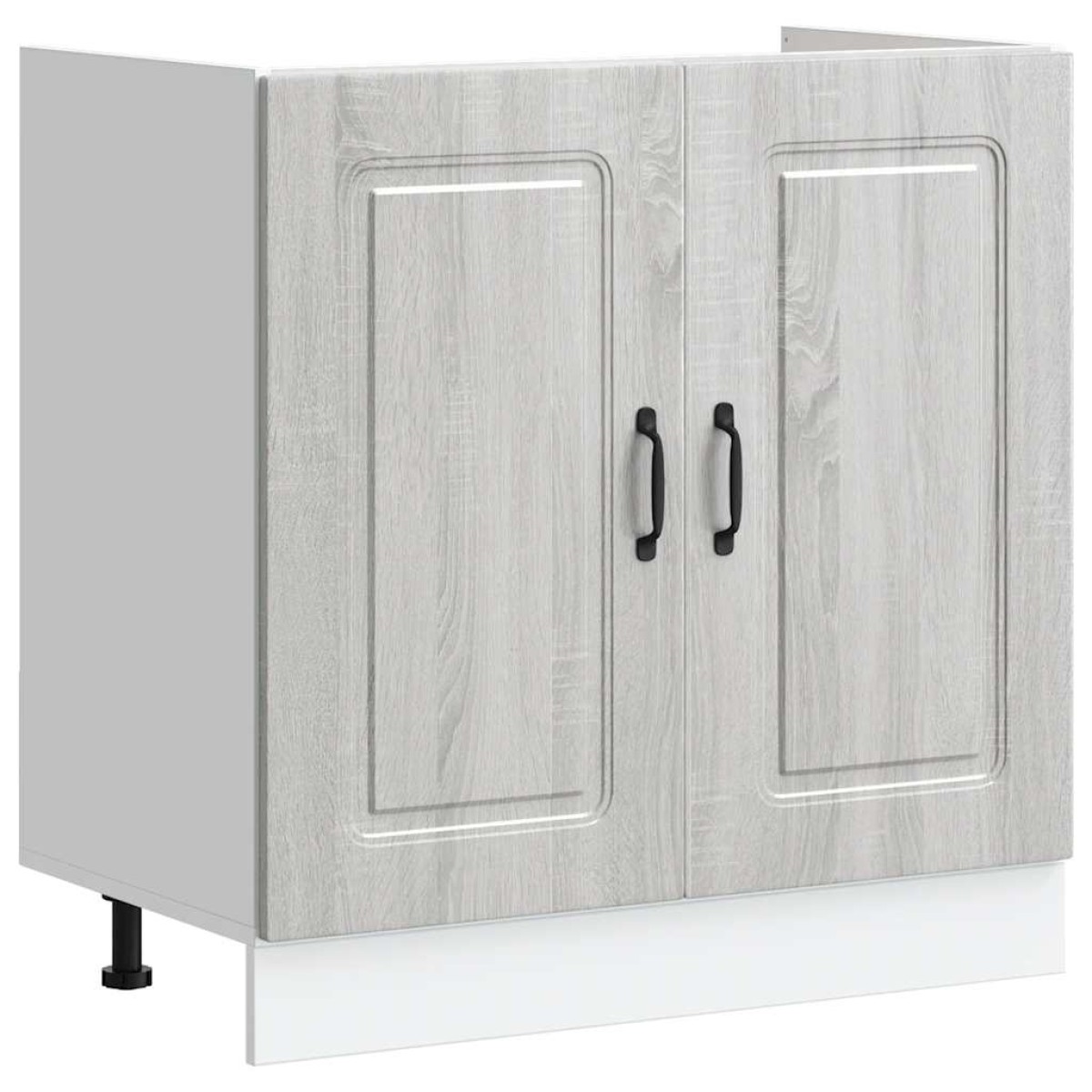 vidaXL Ντουλάπι βάσης νεροχύτη "Kalmar" Γκρι Sonoma 80x46x81,5 cm