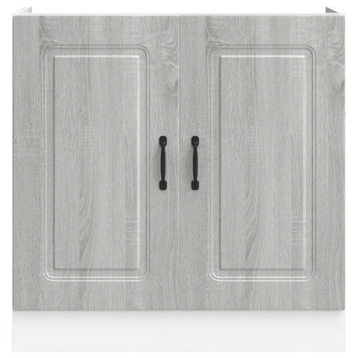 vidaXL Ντουλάπι βάσης νεροχύτη "Kalmar" Γκρι Sonoma 80x46x81,5 cm