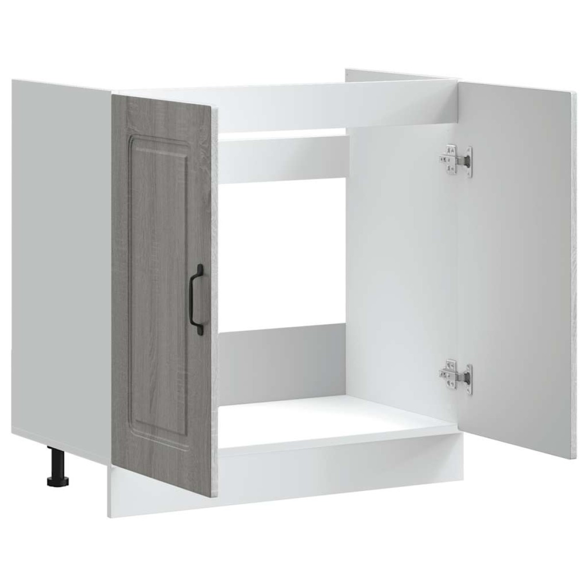 vidaXL Ντουλάπι βάσης νεροχύτη "Kalmar" Γκρι Sonoma 80x46x81,5 cm
