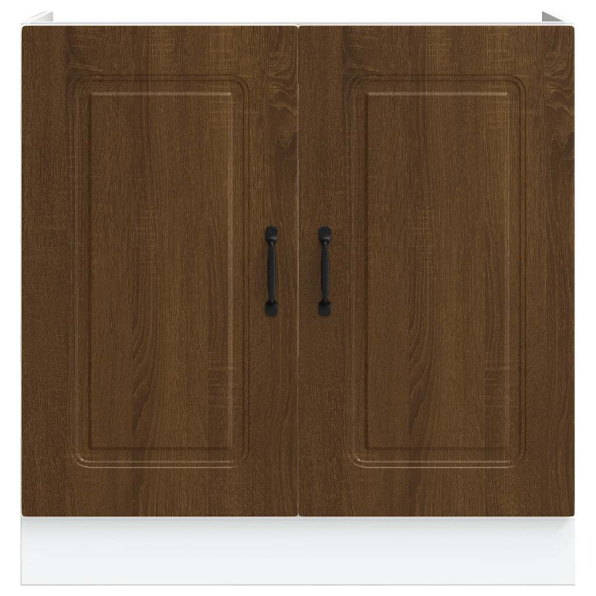 vidaXL Ντουλάπι βάσης νεροχύτη "Kalmar" Καφέ δρυς 80x46x81,5 cm