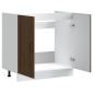 vidaXL Ντουλάπι βάσης νεροχύτη "Kalmar" Καφέ δρυς 80x46x81,5 cm