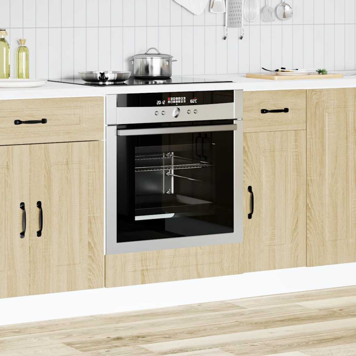 ντουλάπι φούρνου vidaXL "Kalmar" Sonoma Oak Engineered Wood