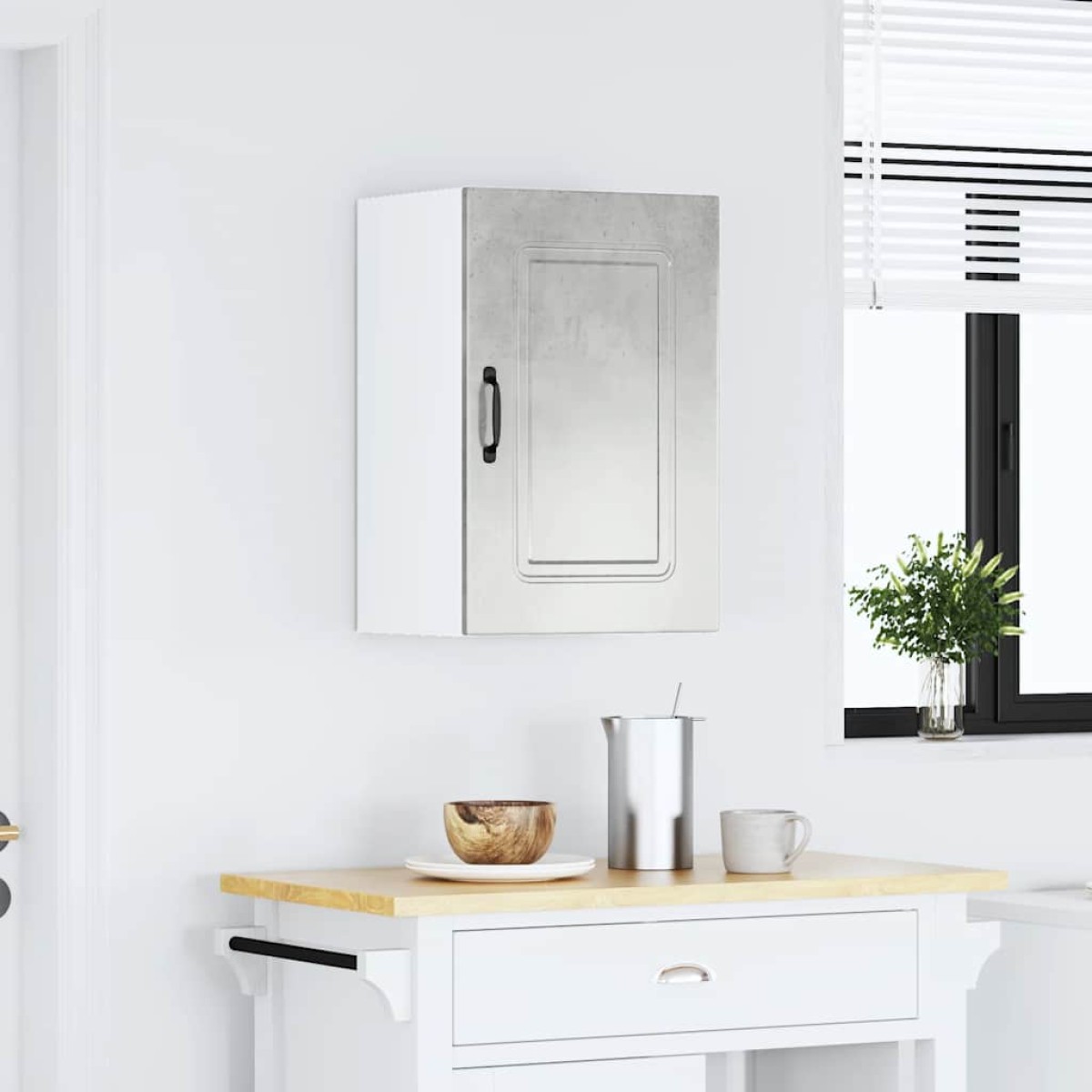 vidaXL ντουλάπι τοίχου κουζίνας "Kalmar" Σκυρόδεμα γκρι