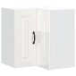 vidaXL Γωνιακό ντουλάπι τοίχου κουζίνας "Kalmar" High Gloss White